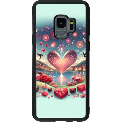 Samsung Galaxy S9 Case Hülle - Silikon schwarz Valentin 2025 Schick