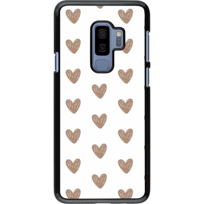 Samsung Galaxy S9+ Case Hülle - Autumn 2024 brown hearts