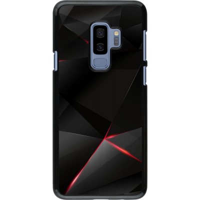Hülle Samsung Galaxy S9+ - Black Red Lines