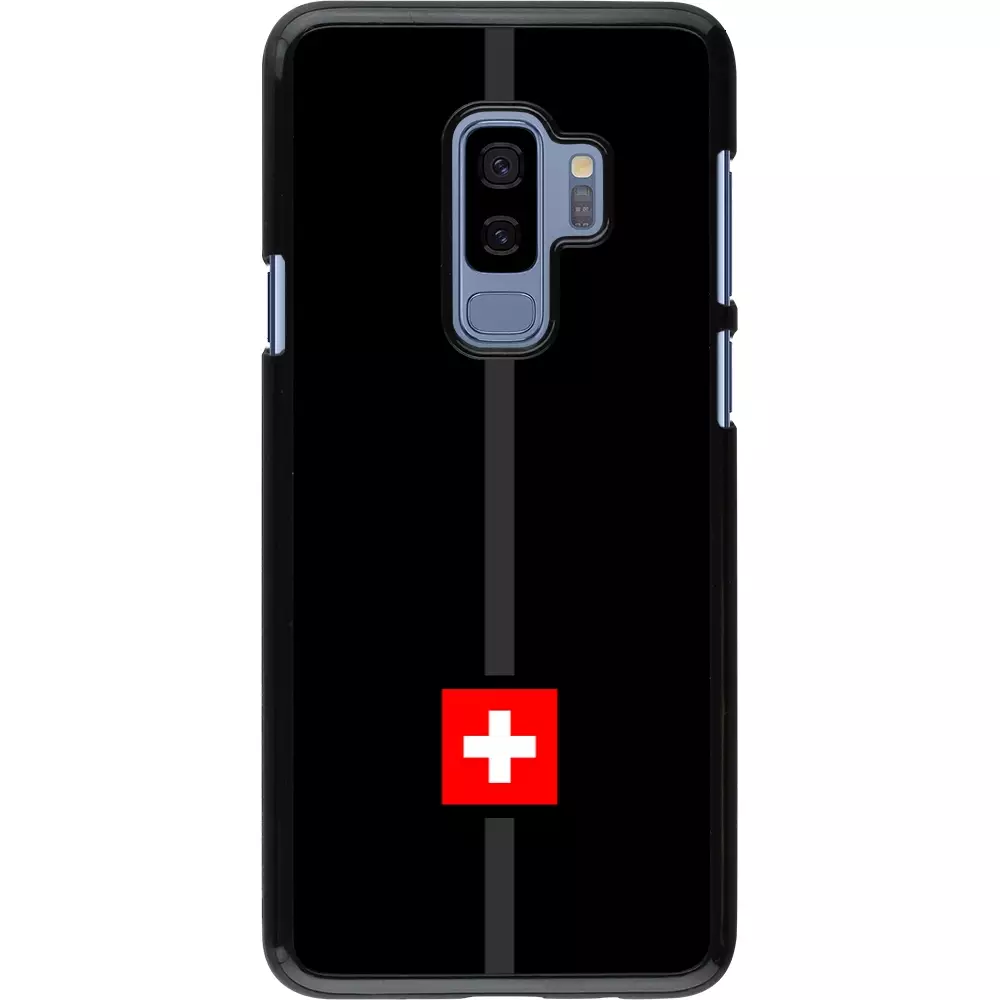 Samsung Galaxy S9+ Case Hülle - Kanton CH schwarz