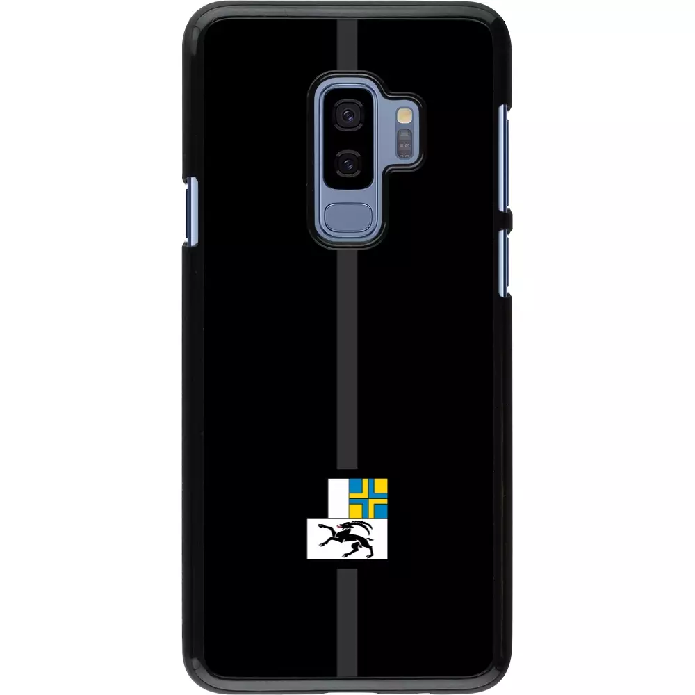 Samsung Galaxy S9+ Case Hülle - Kanton GR schwarz