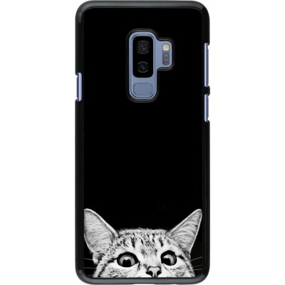 Hülle Samsung Galaxy S9+ - Cat Looking Up Black
