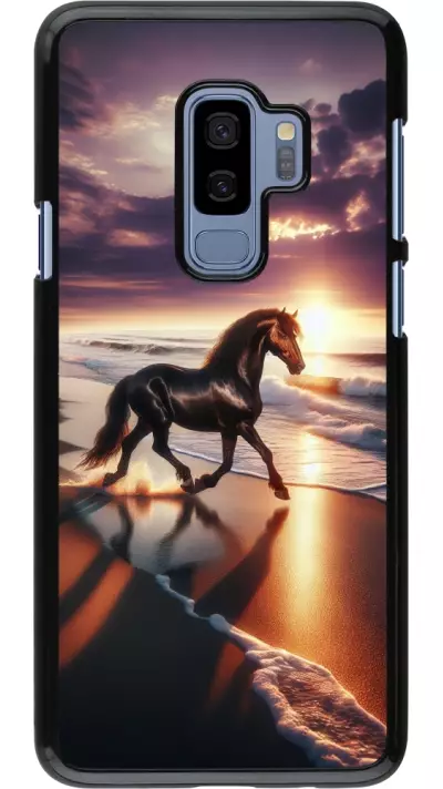 Samsung Galaxy S9+ Case Hülle - Pferd majestätisch Strand