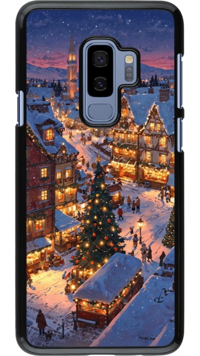 Samsung Galaxy S9+ Case Hülle - Christmas 25 Xmas Village