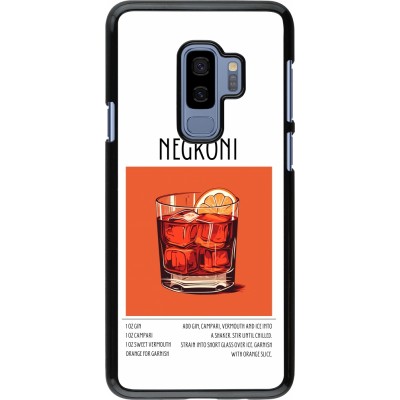 Samsung Galaxy S9+ Case Hülle - Cocktail Rezept Negroni