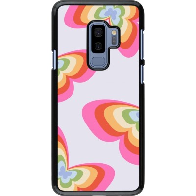 Samsung Galaxy S9+ Case Hülle - Easter 2024 rainbow butterflies