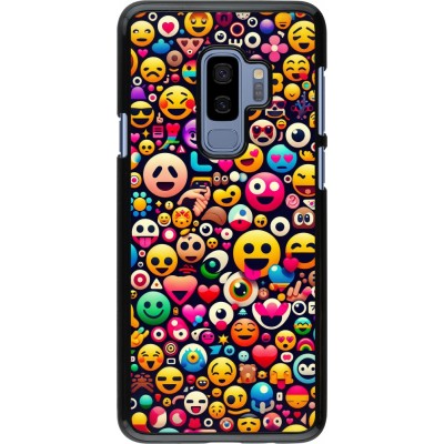 Samsung Galaxy S9+ Case Hülle - Emoji Mix Farbe