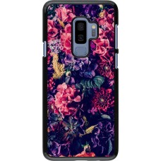 Hülle Samsung Galaxy S9+ - Flowers Dark