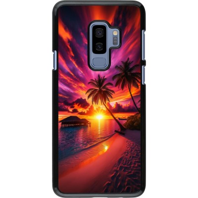 Samsung Galaxy S9+ Case Hülle - Malediven Abenddämmerung Glückseligkeit