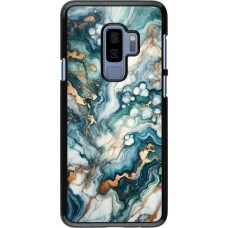 Samsung Galaxy S9+ Case Hülle - Grüner Blauer Goldener Marmor
