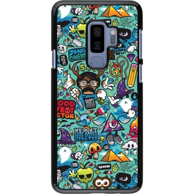 Samsung Galaxy S9+ Case Hülle - Mixed Cartoons Turquoise
