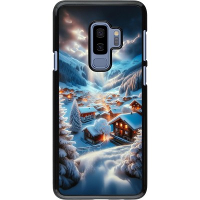 Samsung Galaxy S9+ Case Hülle - Berg Schnee Licht