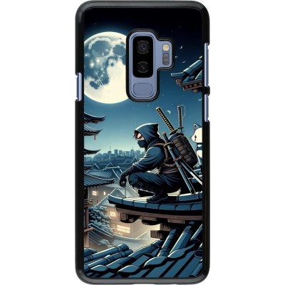 Samsung Galaxy S9+ Case Hülle - Ninja unter dem Mond