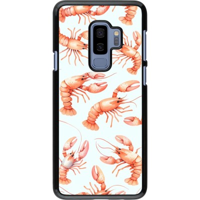 Samsung Galaxy S9+ Case Hülle - Muster von pastellfarbenen Hummern
