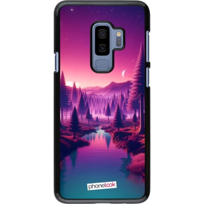 Samsung Galaxy S9+ Case Hülle - Lila-rosa Landschaft