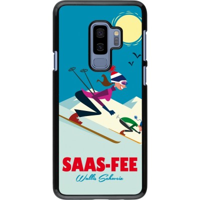 Samsung Galaxy S9+ Case Hülle - Saas-Fee Ski Downhill