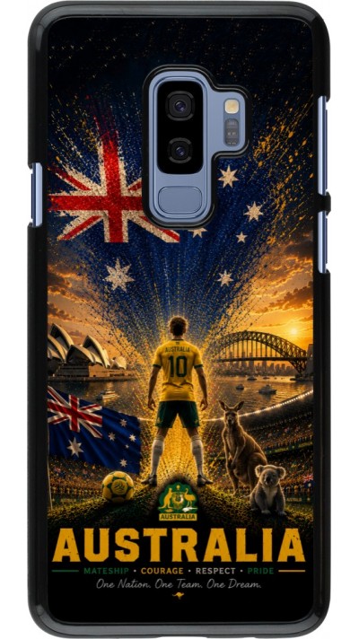 Samsung Galaxy S9+ Case Hülle - Fussball Australien splash 2026