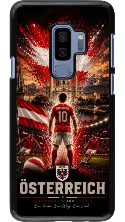 Samsung Galaxy S9+ Case Hülle - Fussball Österreich splash 2026