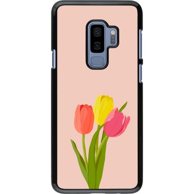 Samsung Galaxy S9+ Case Hülle - Spring 23 tulip trio