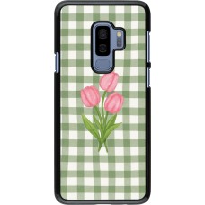 Samsung Galaxy S9+ Case Hülle - Green vichy tulips 2026