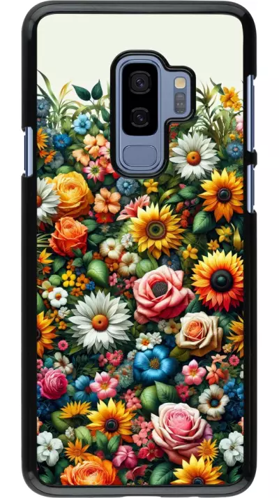 Samsung Galaxy S9+ Case Hülle - Sommer Blumenmuster