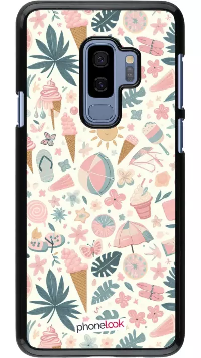 Samsung Galaxy S9+ Case Hülle - Sommer Pink Muster