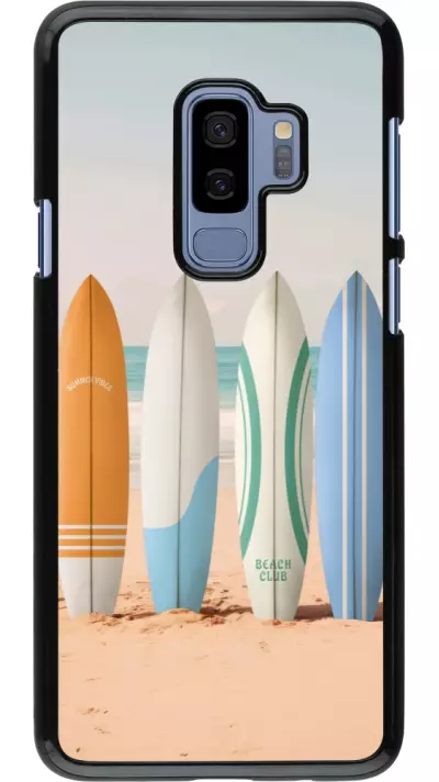 Samsung Galaxy S9+ Case Hülle - Summer surfboard 2025
