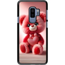 Samsung Galaxy S9+ Case Hülle - Valentin 2024 Rosaroter Teddybär