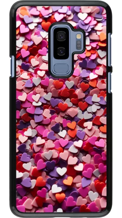 Samsung Galaxy S9+ Case Hülle - Valentin 2025 Konfetti
