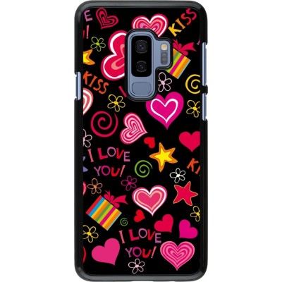 Samsung Galaxy S9+ Case Hülle - Valentine 2023 love symbols