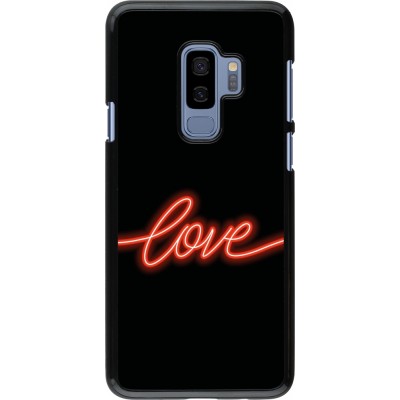 Samsung Galaxy S9+ Case Hülle - Valentine 2023 neon love