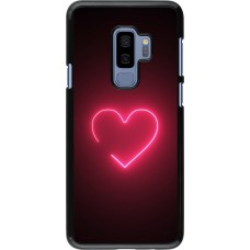 Samsung Galaxy S9+ Case Hülle - Valentine 2023 single neon heart