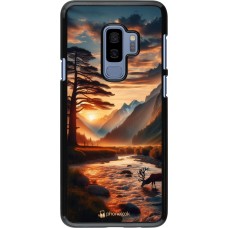 Samsung Galaxy S9+ Case Hülle - Tal Sonnenuntergang Hirsch Baum