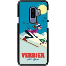 Samsung Galaxy S9+ Case Hülle - Verbier Ski Downhill