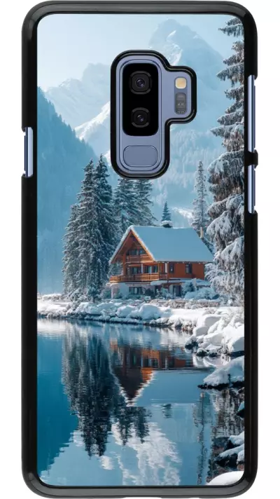 Samsung Galaxy S9+ Case Hülle - Winter 25 Winter house forest day