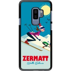 Samsung Galaxy S9+ Case Hülle - Zermatt Ski Downhill