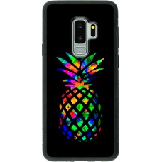 Hülle Samsung Galaxy S9+ - Silikon schwarz Ananas Multi-colors