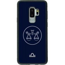 Samsung Galaxy S9+ Case Hülle - Silikon schwarz Astrologie Waage