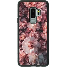 Hülle Samsung Galaxy S9+ - Silikon schwarz Beautiful Roses