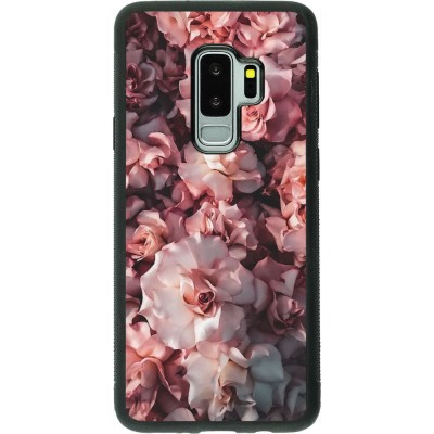 Hülle Samsung Galaxy S9+ - Silikon schwarz Beautiful Roses