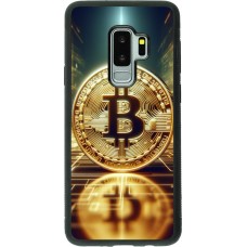 Samsung Galaxy S9+ Case Hülle - Silikon schwarz Bitcoin Stehen