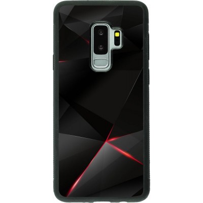 Hülle Samsung Galaxy S9+ - Silikon schwarz Black Red Lines