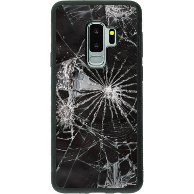 Hülle Samsung Galaxy S9+ - Silikon schwarz Broken Screen