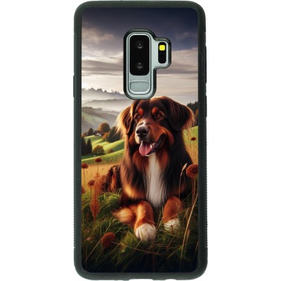 Samsung Galaxy S9+ Case Hülle - Silikon schwarz Hund Land Schweiz