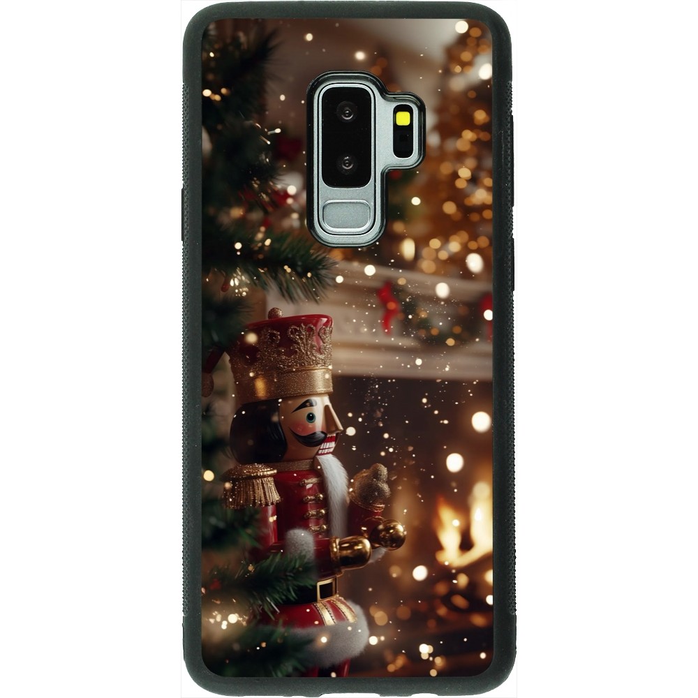 Samsung Galaxy S9+ Case Hülle - Silikon schwarz Christmas 25 Xmas Nutcracker