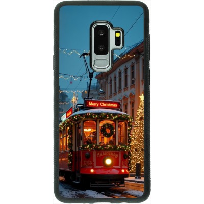 Samsung Galaxy S9+ Case Hülle - Silikon schwarz Christmas 25 Xmas Train