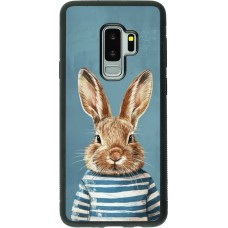 Samsung Galaxy S9+ Case Hülle - Silikon schwarz Easter 2026 Rabbit navy