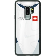 Samsung Galaxy S9+ Case Hülle - Silikon schwarz Schweiz Away personalisierbares Fussballtrikot