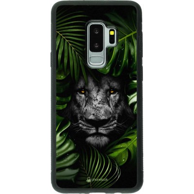 Hülle Samsung Galaxy S9+ - Silikon schwarz Forest Lion