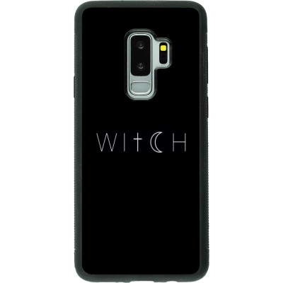 Samsung Galaxy S9+ Case Hülle - Silikon schwarz Halloween 22 witch word